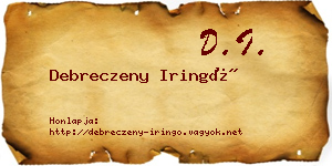 Debreczeny Iringó névjegykártya